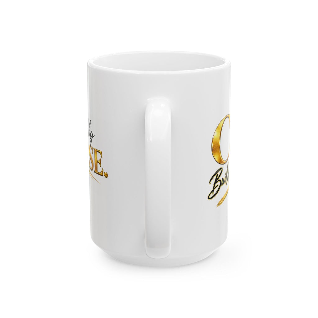 Motivational Ceramic Mug — "CEO Building My Legacy" Gold Script (11oz, 15oz)