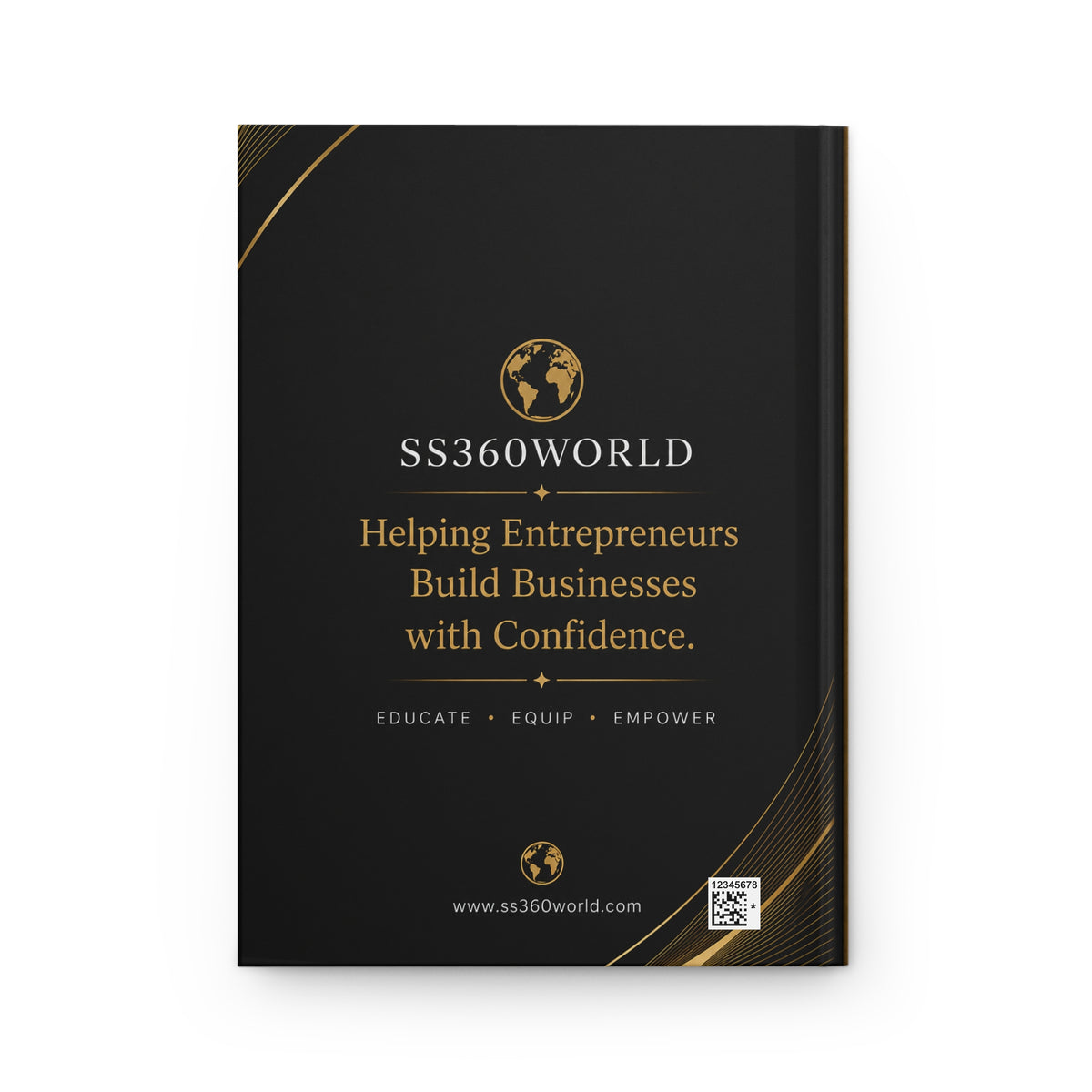 Hardcover Journal — Plan. Build. Succeed. Daily Entrepreneur Planner & Business Goal Notebook