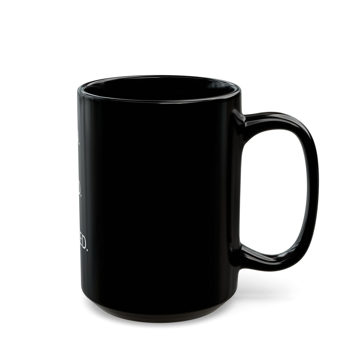 Plan. Build. Succeed. Black Motivational Mug