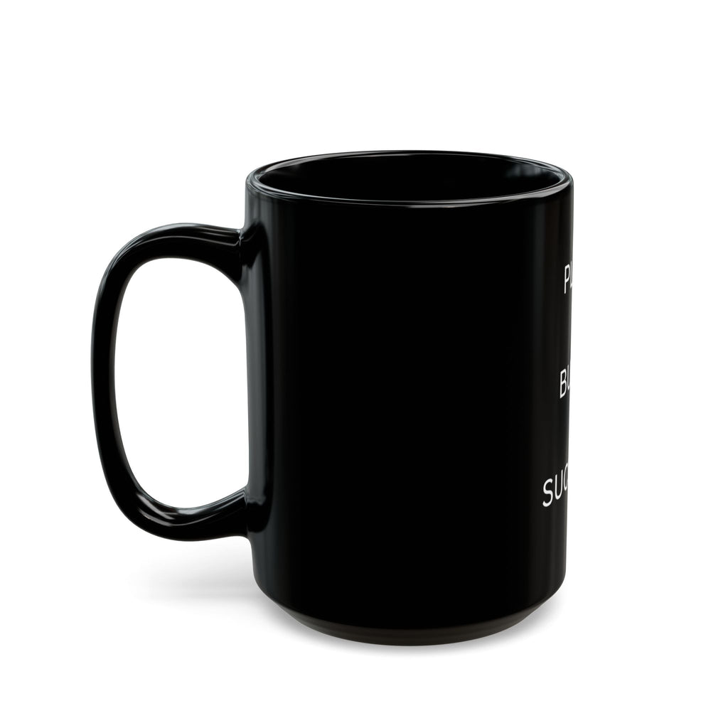 Plan. Build. Succeed. Black Motivational Mug