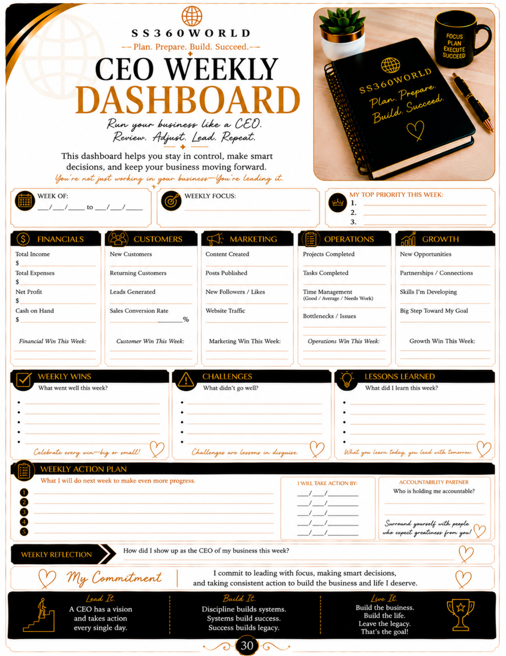 SS360WORLD Success Series: The Ultimate Small Business Startup Workbook